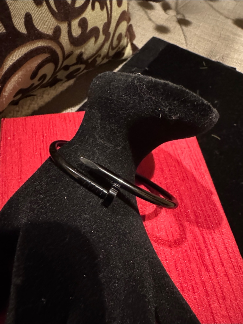 Cartier Black Nail Bracelet - Women's Fashion Jewelry - Picture 2 of 5